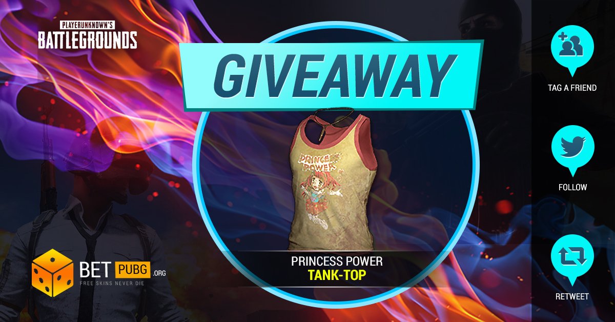 betcsgoorg's tweet photo. 🔥 24 HOUR PUBG FLASH GIVEAWAY! 🔥

To Enter:
✅ Retweet
✅ Visit BetPUBG: https://t.co/YSeULKhwrt   
✅ Follow: @betcsgoorg
✅ Tag a friend
✅ Turn on our Twitter notifications

#PUBGGiveaway #PUBG #pubgskins #PUBGGambling https://t.co/LAsAF59Vcu