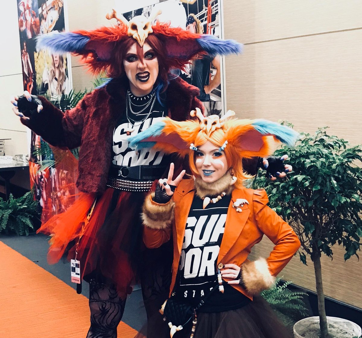 RiotJynx's tweet photo. It's Day 1 of #PAXEast2018! So grab a 5-man team and visit us at the @LeagueOfLegends Team Shop and Creator Lounge (Room 102 A & B). #OwnYourRole #Gnar #MegaGnar https://t.co/UtFpFd09yM