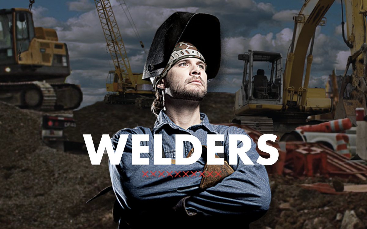 gobuildamerica's tweet photo. #Welders use hand-welding or flame-cutting equipment to weld &amp; join metal components or to fill holes, indentations, or seams of fabricated metal products. 💥 Learn more about our April #GoBuild trade of the month here: https://t.co/liriBU0Eoa https://t.co/2n04r90QWu