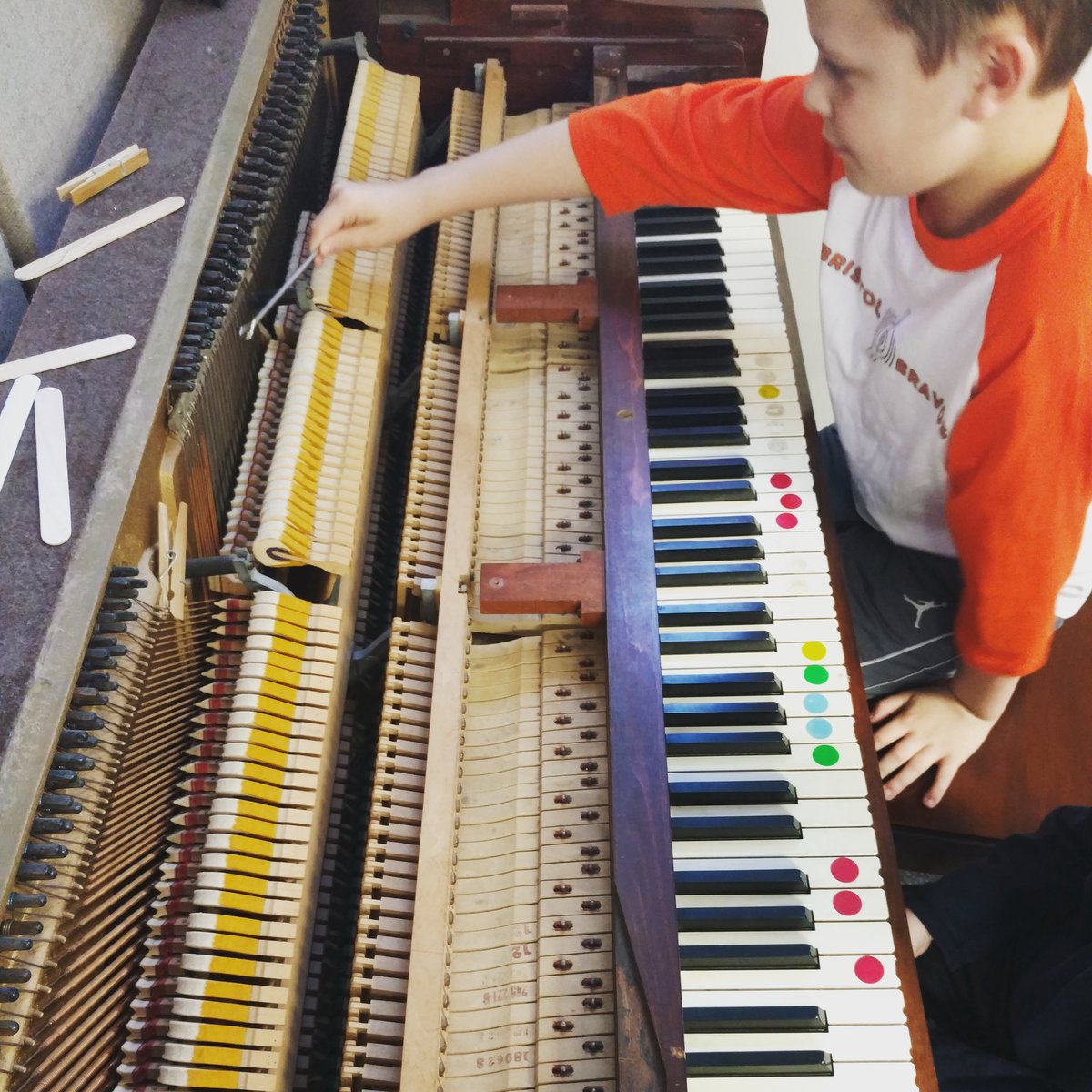 drwichard's tweet photo. Exploring and preparing a piano. 
#personalizedlearning #wgbuzz https://t.co/g0tk3VSdQX