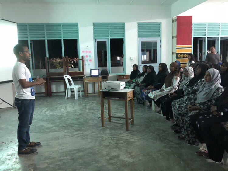 CancerSocietyMV's tweet photo. #WHD18 Universal Health Coverage: Everyone, Everywhere! Reaching out to the un-reached with #Cancer awareness for the community #BaaGoidhoo #HealthForAll. #MvNCDA. #NCDControl #25by25 @ncdalliance @uicc @WHOMaldives @MaldivesNCDA @HPA_MV @MoH_mv https://t.co/X7awiE2WH3