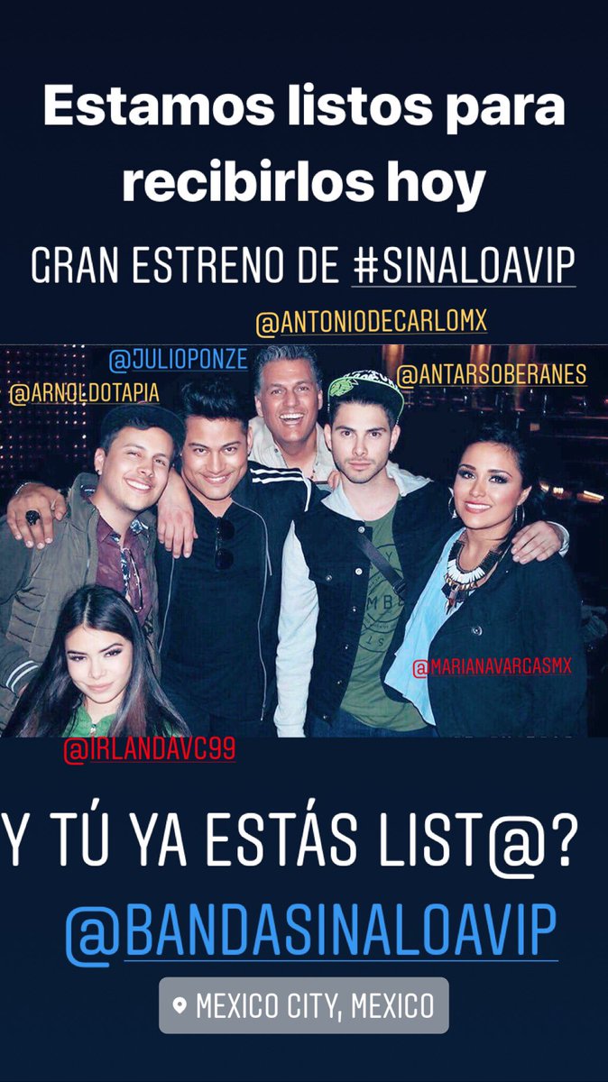 JULIOPONZE's tweet photo. Estamos listos hoy Para el GRAN ESTRENO DE #SINALOAVIP @BandaSinaloaVIP EN EL @ForoSanAngel NOS VEMOS EN LA NOCHE !!!! https://t.co/bTCUFcG6ak