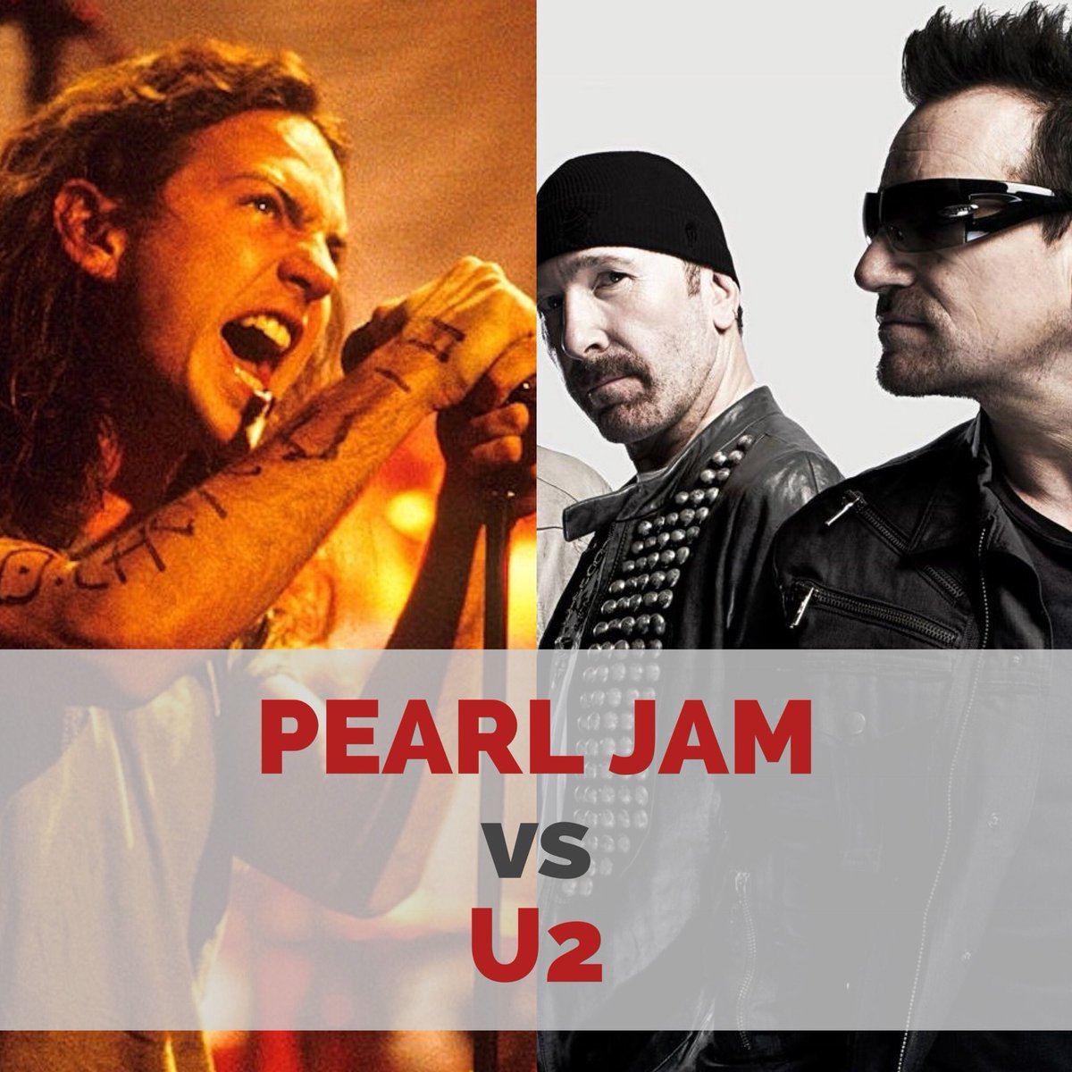 P6Rock's tweet image. Vi skal kåre tidenes rockeband! Daglige utslagsrunder er i gang på Instagram! I dag: @PearlJam vs @U2