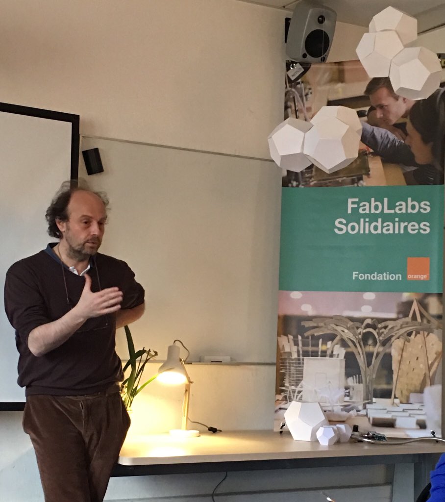 Emmanuelle Gourlet (@gourlette) on Twitter photo François Taddei et Kevin, le FabLab Manager, nous font la visite de ce nouveau FabLab Solidaire soutenu par la <a href="/FondationOrange/">FondationOrange</a> : apprendre par le « faire », stimulation, intelligence des projets, créativité, confiance en soi...<a href="/OrangeIDF/">Orange Île-de-France</a> <a href="/criparis/">criparis</a> #insertion #métiersdedemain François Taddei et Kevin, le FabLab Manager, nous font la visite de ce nouveau FabLab Solidaire soutenu par la <a href="/FondationOrange/">FondationOrange</a> : apprendre par le « faire », stimulation, intelligence des projets, créativité, confiance en soi...<a href="/OrangeIDF/">Orange Île-de-France</a> <a href="/criparis/">criparis</a> #insertion #métiersdedemain