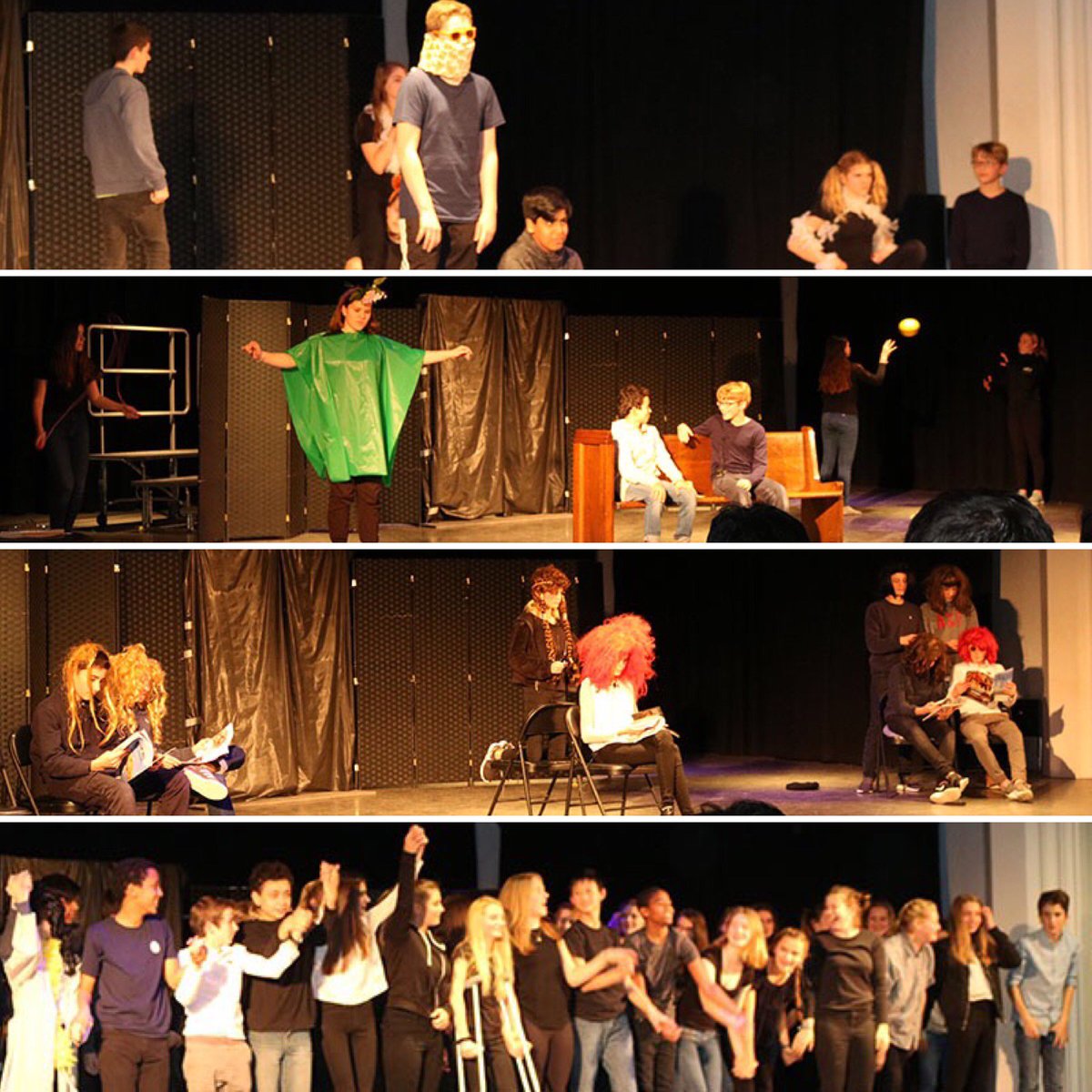 isblib's tweet photo. During the recent 8th grade Theater Show, the students performed more than 20 of the 99 versions of the same simple story as written by Raymond Queneau in "Exercises in Style." The students selected the scenes, then added their own flair and interpreted them. #exercisesinstyle https://t.co/1GeBWf5PpF