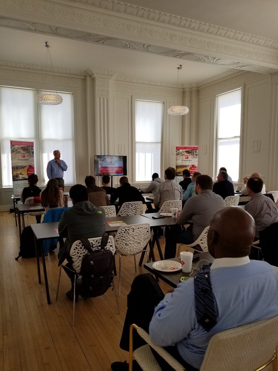 TomSnyderRIoT's tweet photo. Finbar Gallagher leads a @FraysenSystems1 discussion on how to build an #IoT system that builds value at the latest @NCRIoT #LunchandLearn  @HQRaleigh https://t.co/eSPywg0fyp