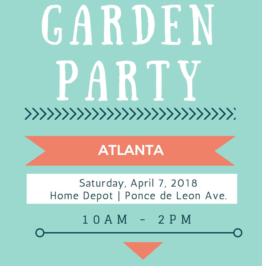 carmenjohnston's tweet photo. Hey Atl friends! Stop by @thehomedepot this Saturday, April 7th from 10AM-2PM for a Garden Party hosted by @SLplants and @EncoreAzalea! It will be such fun! https://t.co/vjMkK53cNw