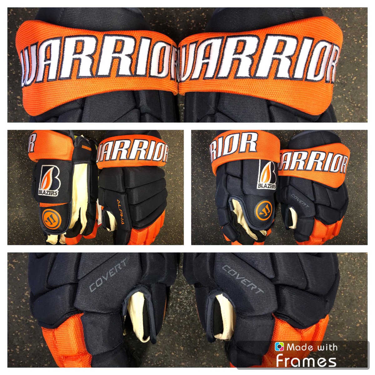 Our new #customgloves from @WarriorHockey are here, both #covert and alpha available.