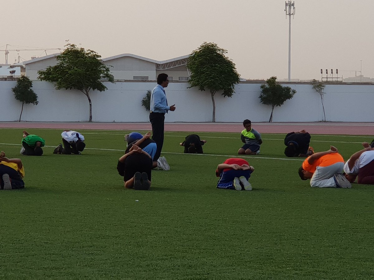 #Day4 The boys going through their routine of stretches, push ups and short sprints! Building stamina and strengthening the core! #DofEBronzetrek Morning routine <a href="/KNargish/">Nargish Khambatta</a> <a href="/DxbModern/">GEMS Modern Academy</a> <a href="/AvinashSurve20/">Avinash Surve</a> <a href="/TraffordGregor1/">Trafford Gregory</a>