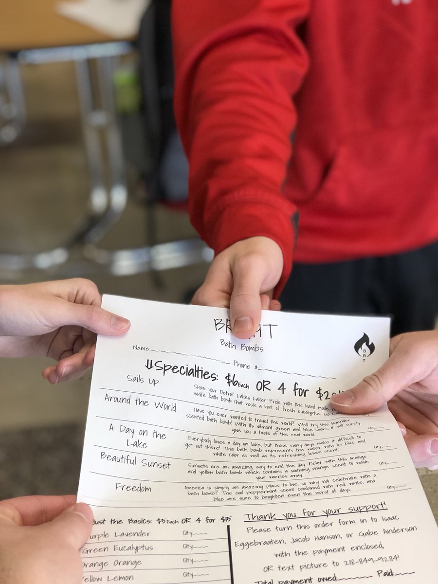 brightbath's tweet photo. Order forms are out!!! Find @Eggebraaten_21 @JacobHanson21 or @_GABER_50_  to get your hands on the worlds finest bath bombs! OR DM this page to make it even easier 💣 #yourfutureisBRIGHT https://t.co/6aRIVCUssJ