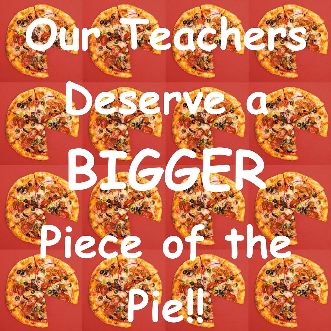 Our teachers deserve a BIGGER piece of the pie! To say THANK YOU &amp; to show our support we're offering teachers 25% off any entree now thru Sunday.  #teachersmatter #expressyourinnerpizza #yourpie #brickovenpizza
