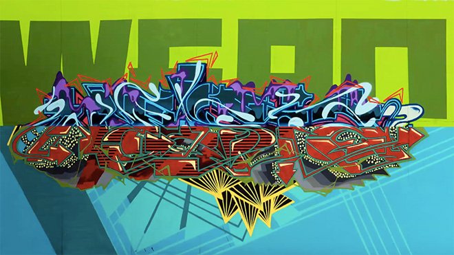 ArtVibes_'s tweet photo. @WERCCOLLECTIVE - AR #Graffiti: #graffitiart + #AugmentedReality #technology #videomapping - https://t.co/D1eNkeoeme https://t.co/2wxCA16PtU