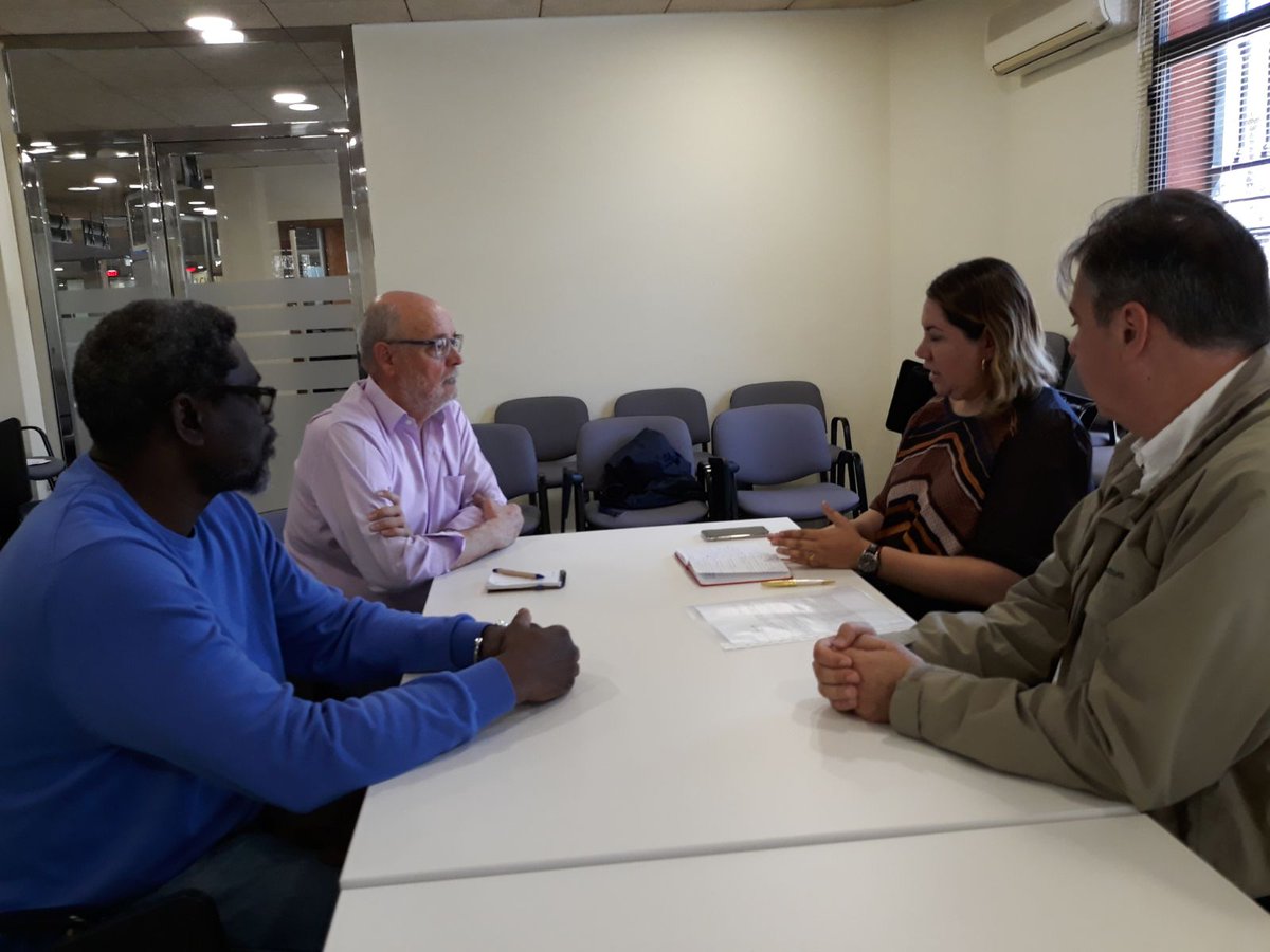 Reunión con el concejal de #cooperación al #desarrollo, Pedro Jesús, en el que Karla Flores,  presidenta de <a href="/INCODECOAC/">INCODECO A.C.</a>, dio a conocer los logros del proyecto financiado por el <a href="/AytMolinaSegura/">Ayuntamiento de Molina Segura</a> para la prevención y protección de mujeres víctimas de violencia en #Tlaxcala, #México