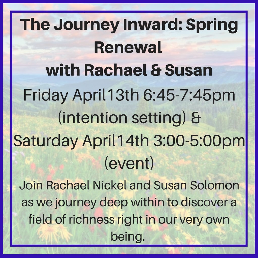 bambooYOGA's tweet photo. Join Rachael Nickel and Susan Solomon as we journey deep within to discover a field of richness right in our very own being. #yogaworkshop #bamboomoves #yogafun #yogaplay #yogalove #yoga #yogaeveryday #yogapractice #yogajourney #yogagram #namaste #bamboomoves #yogaclass https://t.co/T82KfAy9BI