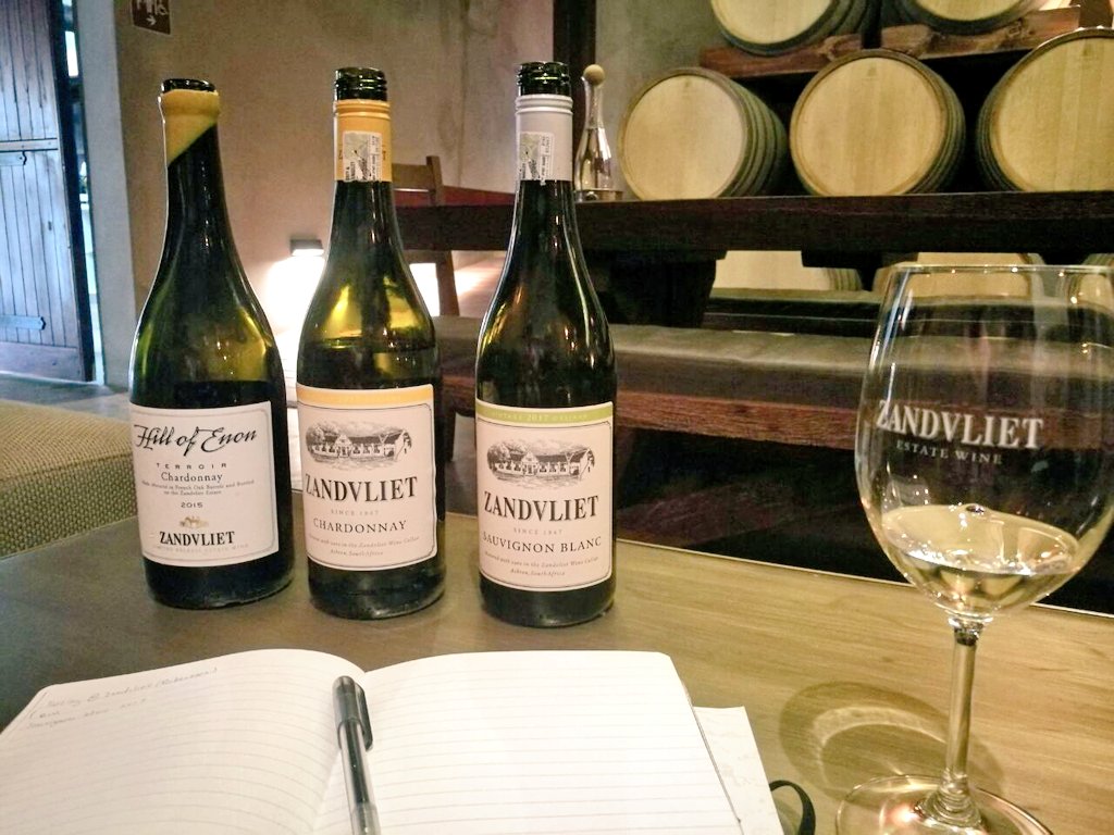 BruwerInge's tweet photo. Tasting @ZandvlietWine with @avril_malan in @RobertsonWineV - some great wines and a citrus infused gin! Thanks for the support towards our wine auction. @ElsenburgWine https://t.co/NdNdRtyJB6