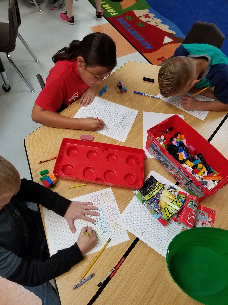 billhassemath's tweet photo. @DerbonneKids during their math stations rocking it #ourkidsrock #legomultiplication #kidsengaged @BillHasseElem https://t.co/hWcRy7RChW