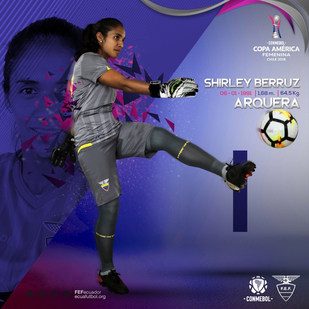FEFecuador's tweet photo. Les presentamos a las jugadoras de la Selección de Ecuador que, a partir de hoy, participarán en la #CopaAméricaFemenina de Chile. #VamosEcuador #TodosSomosTricolor https://t.co/Ci4yCC46sV