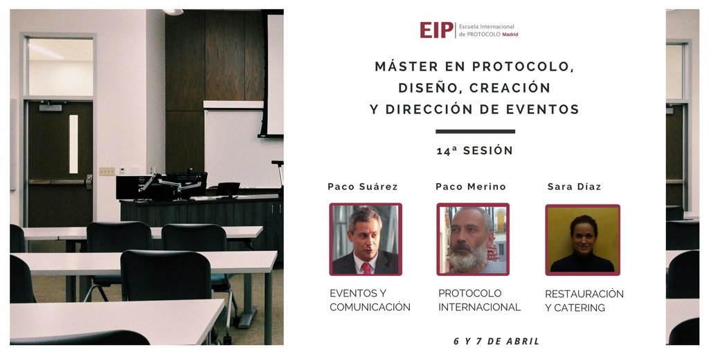 Este fin de semana toca sesión del Máster en #Protocolo y #Eventos en la que habrá mucha #comunicación, Protocolo Social e Internacional con taller incluido para que nuestros #EIPalumni puedan #AprenderHaciendo.