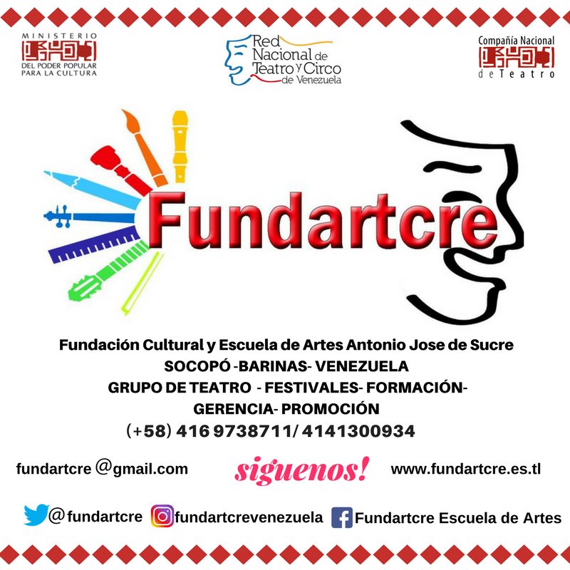 fundartcre's tweet photo. Siguenos!! https://t.co/pO3WMAIK2m