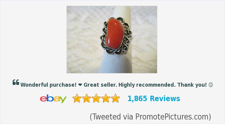 Vintage Estate~ Handmade Sterling Silver and Coral Ladies Ring~4.5 can resize | eBay #vintagejewelry#handmade#coralring 
goo.gl/JF1tvH
(Tweeted via PromotePictures.com)