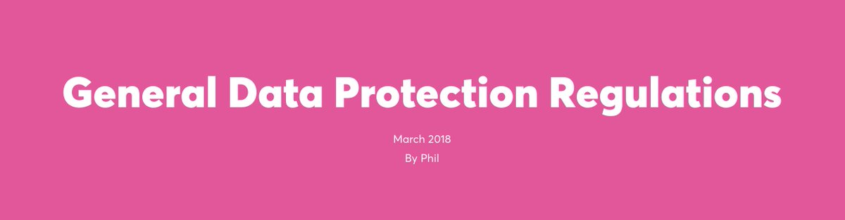ConsSpace's tweet photo. Our friends over at @MarvellousLeeds wrote a very good short piece about everyone's favourite topic, #GDPR.

As it will affect every company in the country, it's worth scrubbing up on your knowledge so you don't get caught out.

This will help - https://t.co/Yx5J9YAlAz https://t.co/e2v4pyLKg0