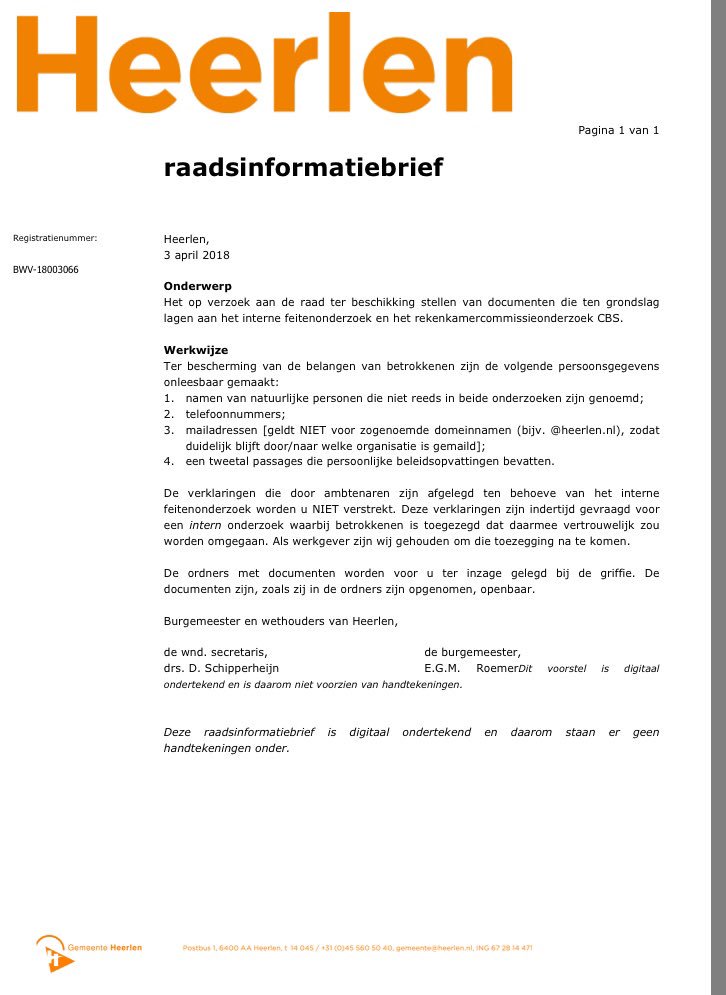 CP_4_Heerlen's tweet photo. Naast de #Nixon tapes hebben we nu ‘De dag Lieve Dorthe’ #CBSGate mails. Dank @joepdohmen! #Heerlen #Belangenverstrengeling #corruptie #Walas #Schipperheijn #Avatar https://t.co/lPRpAL7RGy