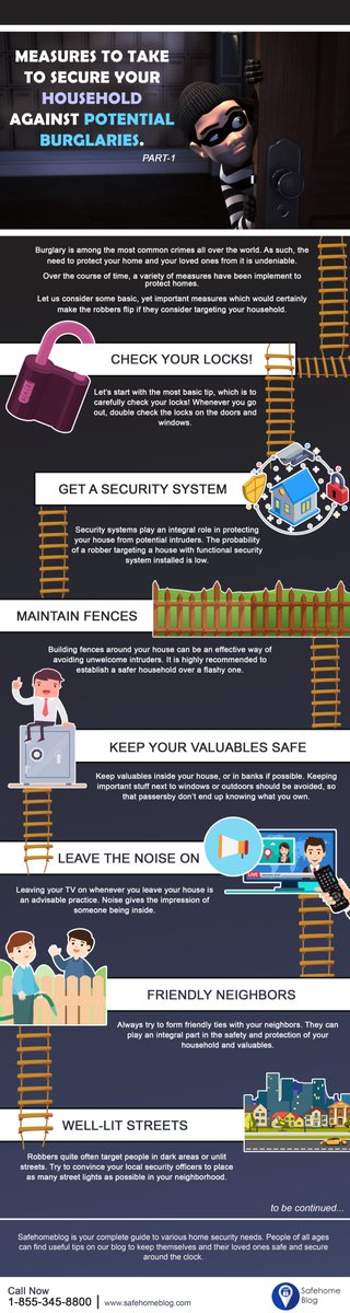 It is important that the various entry and exit points in a household are well lit. This would help your CV cameras in identifying intruders easily as well as helping witnesses in identifying the culprits. Also, burglars never appreciate operating in illuminated areas.