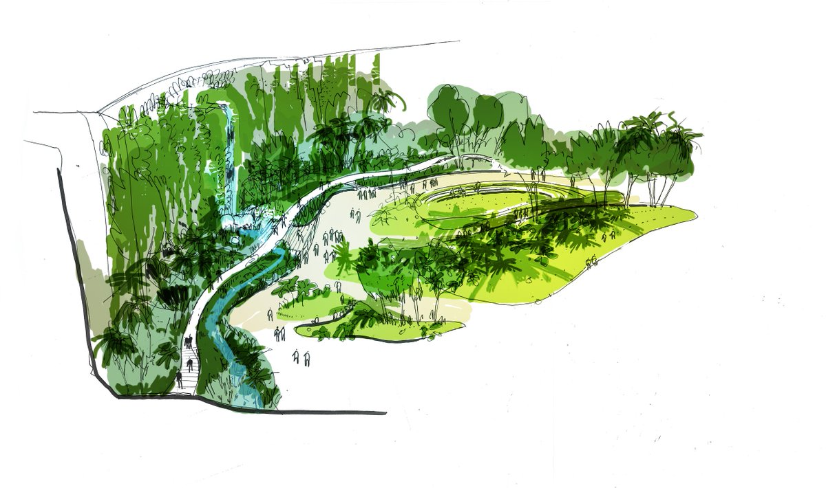 🌳🌿Le 101e jardin public de #Nantes sera extraordinaire ! 
3,5 ha sur le site de la #CarrièreChantenay, 1 cascade de 25m, un escalier à flanc de falaise, 7 belvédères... les premiers éléments sont dévoilés ici 👉 nantes.fr/jardin-extraor… | #Nantesseréinvente #Natureenville