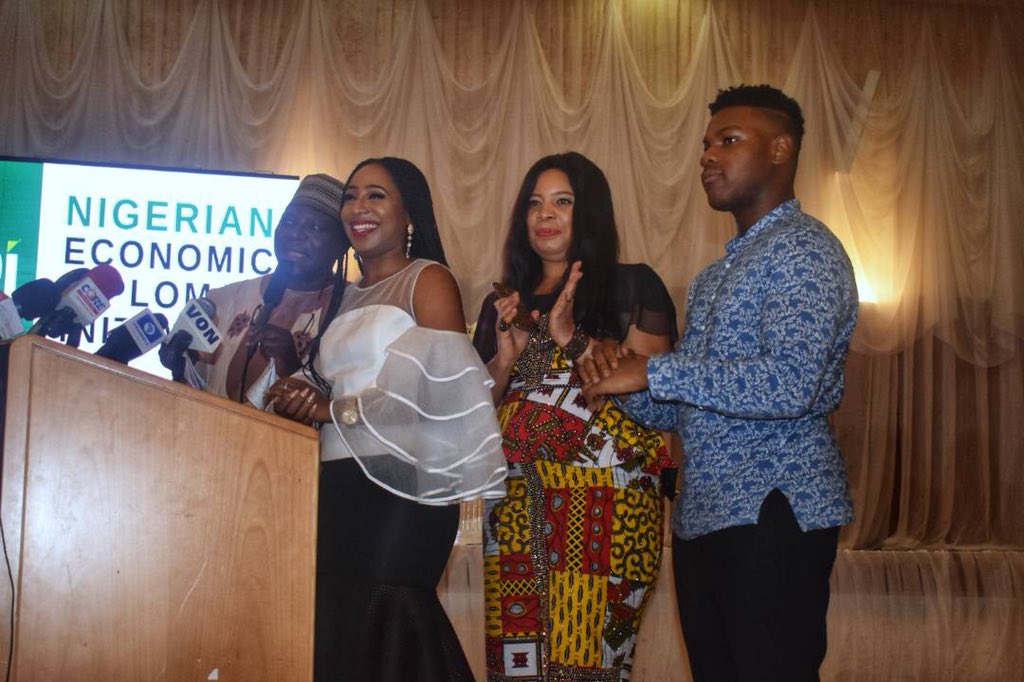 Penzaarville's tweet photo. @Monalisacode @theRealDakore and @JohnBoyega at the launch of #NEDI https://t.co/UTtauzhloC