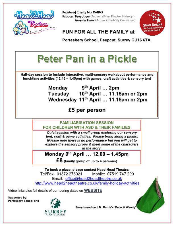 Head2Head Sensory Theatre (@h2htheatre) on Twitter photo Come and be a mermaid in Peter Pan in a Pickle at Portesbery School #Camberley <a href="/PortesberyVoice/">Portesbery School</a> Book your place now! #SEND #ASD #Autism #DownSyndrome #PMLD #MultiSensoryTheatre Come and be a mermaid in Peter Pan in a Pickle at Portesbery School #Camberley <a href="/PortesberyVoice/">Portesbery School</a> Book your place now! #SEND #ASD #Autism #DownSyndrome #PMLD #MultiSensoryTheatre