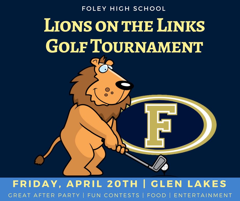 foleyhscheer's tweet photo. Come support @foleyhighschool by playing in the Lions on the Links Golf Tournament! https://t.co/UvfEDHSeC6