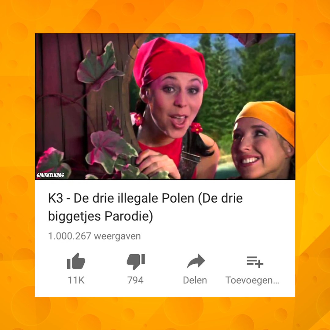 Smikkelkaas's tweet photo. Van iets voor de grap in de schoolpauze bedenken naar 1 miljoen views; bedankt allemaal voor het koekeloeren en abonneren 💛 https://t.co/j2of0z4eao