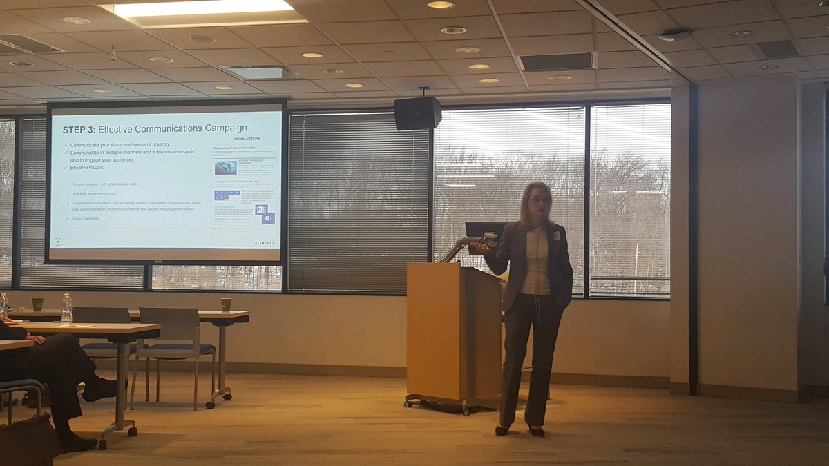 centric's tweet photo. Great event @Microsoft in #Cleveland, where we explained the steps to driving adoption of #Office365. Thank you to everybody who made it, despite the weather! And the roadshow continues...on to South Florida, Boston, and Cincinnati. https://t.co/J4QimWYQaf