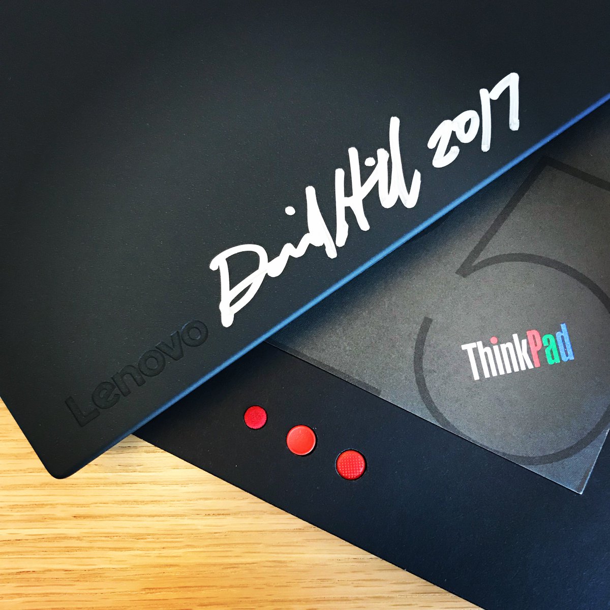 I decided to join the world of Reddit this morning as dwhilldesign. I'm planning on posting some pics unboxing my own ThinkPad 25 soon. Maybe I'll sign and place it in a time capsule : )