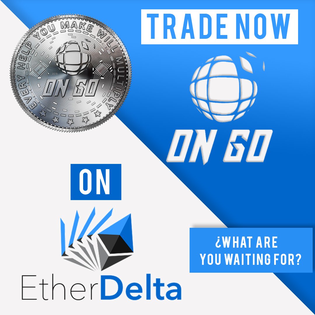 OnGoProject_'s tweet photo. #ONGO now on @EtherDelta ! Trade now! What are you waiting for? https://t.co/LGhjkA25fr #TOKEN #ICO #NEW #CRYPTO #CRYPTOCURRENCY #EXCHANGE #TRADE #UPDATE https://t.co/HkWILzYcNQ