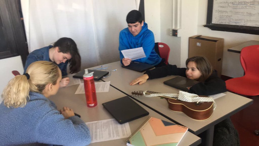 MrsMakowsky's tweet photo. To learn about Missouris Judicial Branch & court system students wrote groups stories based on a slip of paper drawn w/ a topic/court level on it. They read their stories and the class had guess their court level! It was great to see them have fun & learn! #intregration #si9gc https://t.co/JH1eY6EyKi