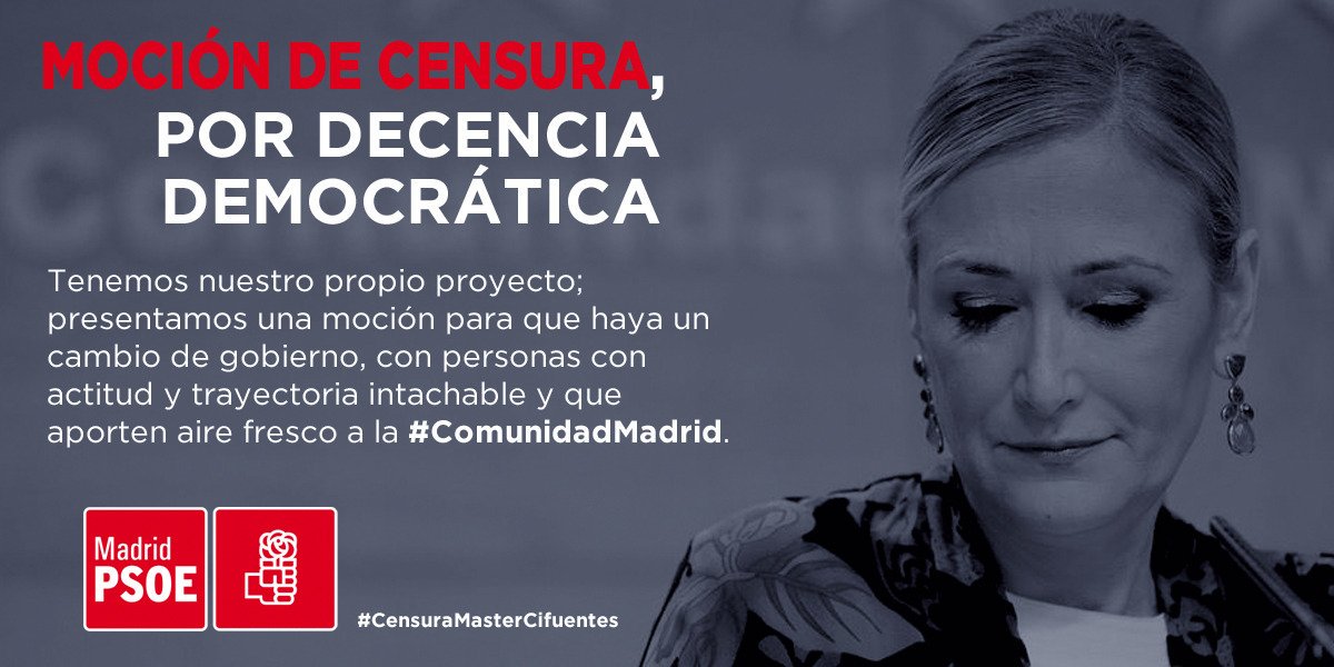 jovenesconjmf's tweet photo. No queda otra 
#MociondeCensuraCifuentes 
@equipoGabilondo es sin duda el único que puede limpiar las instituciones de la Comunidad de Madrid y devolver honradez y honorabilidad!!

#GabilondoPresidente 
#CifuentesMienteCsConsiente https://t.co/Xes9qEGfOi