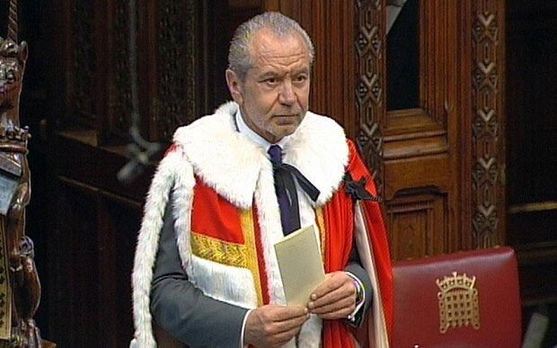 .<a href="/Lord_Sugar/">Lord Sugar</a> is an unelected Blairite peer in the House of Lords. He is calling for Jeremy Corbyn - a democratically elected MP and leader of the Labour Party - to be sacked 

Retweet if you agree the House of Lords should be replaced by a democratically elected senate