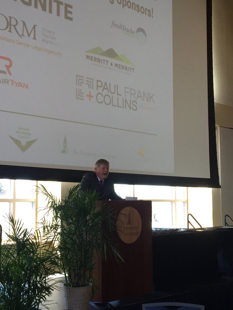 UVMLarnerMed's tweet photo. #UVM Vice President for Research Richard Galbraith, M.D. kicks off the #I2VConference.  @uvmOTC https://t.co/vNxxUZlafq