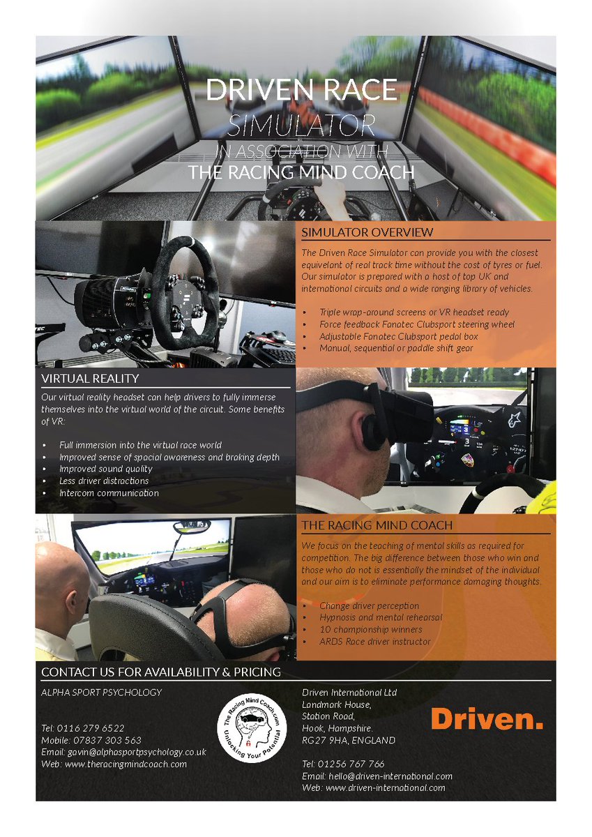 racingmindcoach's tweet photo. When your racing mind needs a re-map, why not give us a call. @DrivenInt 
@racingmindcoach #mentalskills #winningmindset https://t.co/cOUh20cjJH