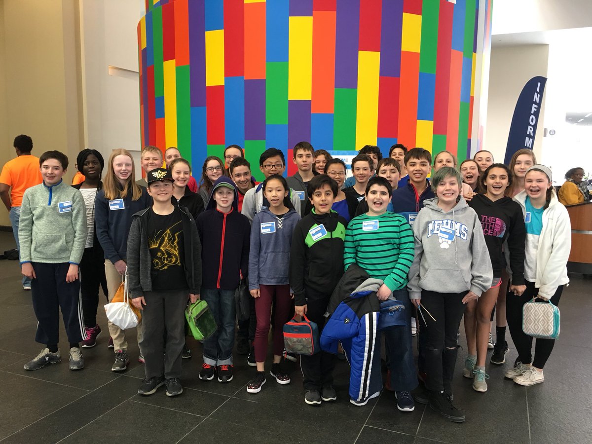 7th and 8th grade students who participated in the MEH Science Fair got to attend the #xstem Symposium today. Thanks @VKHardy for making this trip possible and  @ms_saragaglia @smithmscience8 for chaperoning. We ❤️ STE(A)M. #sunfishareawesome