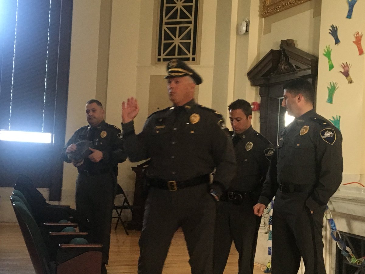 APKearns1's tweet photo. Thank you to the Bristol Police Department: Chief Josue Canario, Captain Scott McNally, Lieutenant Steven St.Pierre, and Officer Keith Marshall for their excellent presentation to the CA Staff  on Active Shooter Active/Threat Incidents.  @BristolPD @mariojandrade @ColtAndrewsSch https://t.co/1i5ouh320A