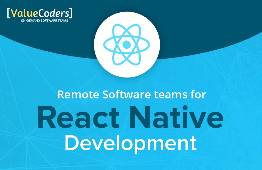 ValueCoders's tweet image. Get dedicated #ReactNativedevelopers on hourly or full time (dedicated monthly) basis from ValueCoders for native and fast development of Android iOS &amp;amp; Windows mobile apps. #reactnativeprogrammers Contact Us: goo.gl/FcF8AC