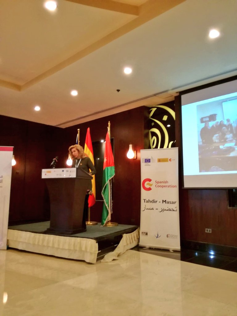 VOrtCam's tweet photo. Presentación de resultados finales del Proyecto #TAHDIR Masar, que termina después de haber apoyado los esfuerzos de 1.200 personas de la Sociedad Civil de #Siria para preparar la construcción de una #Paz justa e inclusiva, gracias a @MoPIC_Jordan @EmbEspJordania @EUinJordan https://t.co/KNF1onOvw3