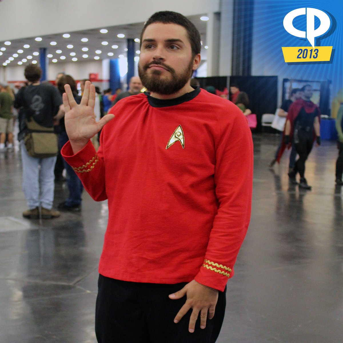 Comicpalooza's tweet photo. Live long and prosper! Happy #FirstContactDay! #CPX2018 Passes at: https://t.co/0YHxYN9jTD #Comicpalooza #ThrowbackThursday #StarTrek #CP2013 https://t.co/d3kATm0O0b