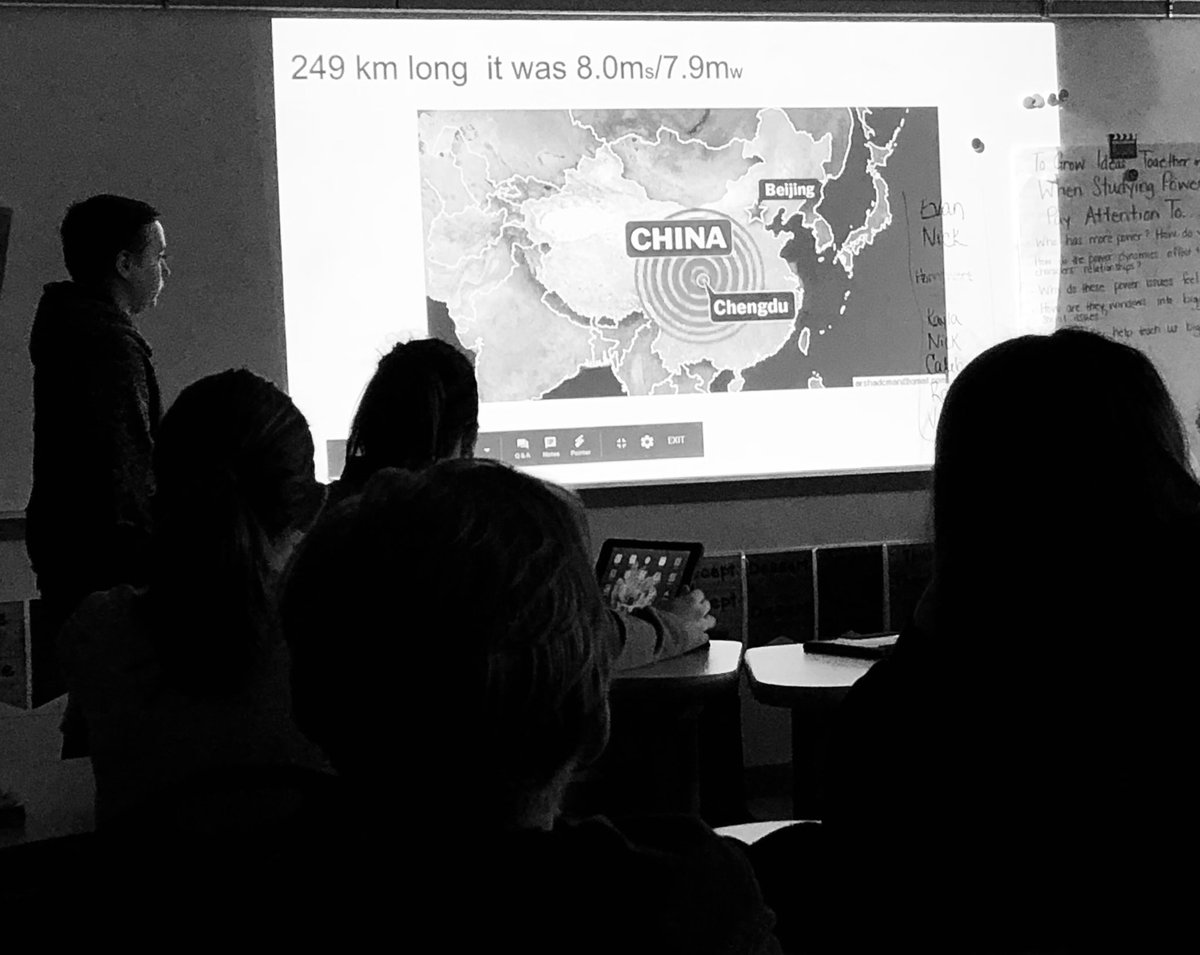 Ojrscience's tweet photo. Students @OwenJRobertsEV presented their research on historical #earthquake disasters.  How do aftershocks factor into earthquake resistent buildings.  Stay tuned for structure simulations. https://t.co/57AKvQCdZ3