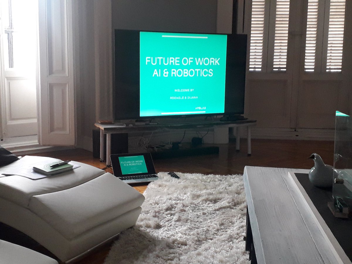 MalenaCalva's tweet photo. Ready for an evening of #PositiveBusiness talking about the Future of Work #AI and #Robotics hosted by the amazing Djana and Rochelle from #PBLab 
@PositiveBizLab :) https://t.co/dVoXpWVIyG