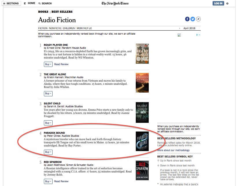 WednesdayMcCool's tweet image. SO THIS HAPPENED ... and I think @PeterClines is still screaming.... 🍾 

Sorry, I mean "New York Times Best Selling Author Peter Clines," as he shall henceforth be called.... 🤩