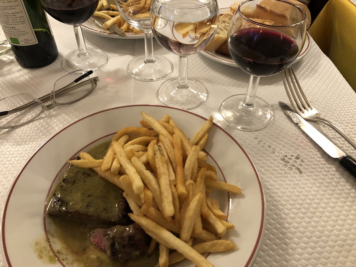 pattonoswalt's tweet photo. Health plate at Relais de l’Entrecote https://t.co/hAvc0XVOYw