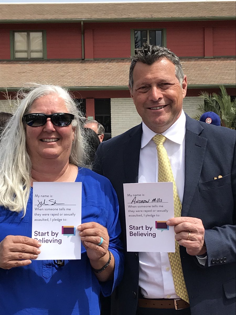 Janisloves's tweet photo. Yesterday @SantaCruzPolice and Brooke Newman from Prevention of Violence Against Women launched their #StartbyBelieving Campaign.
Here’s Victim’s Advocate Julie Schneider & @ChiefAndyMills at @CityofSantaCruz City Hall. #EVAWI2018 #CommunityLeaders https://t.co/gMDwNpNoGu